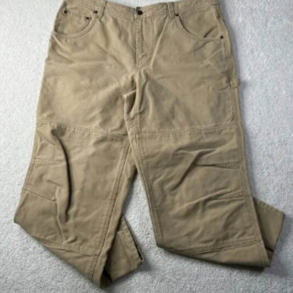 CC Filson Pants Men's Size 40 X 30 Double Knee Utility Workman Tan Hunting‎